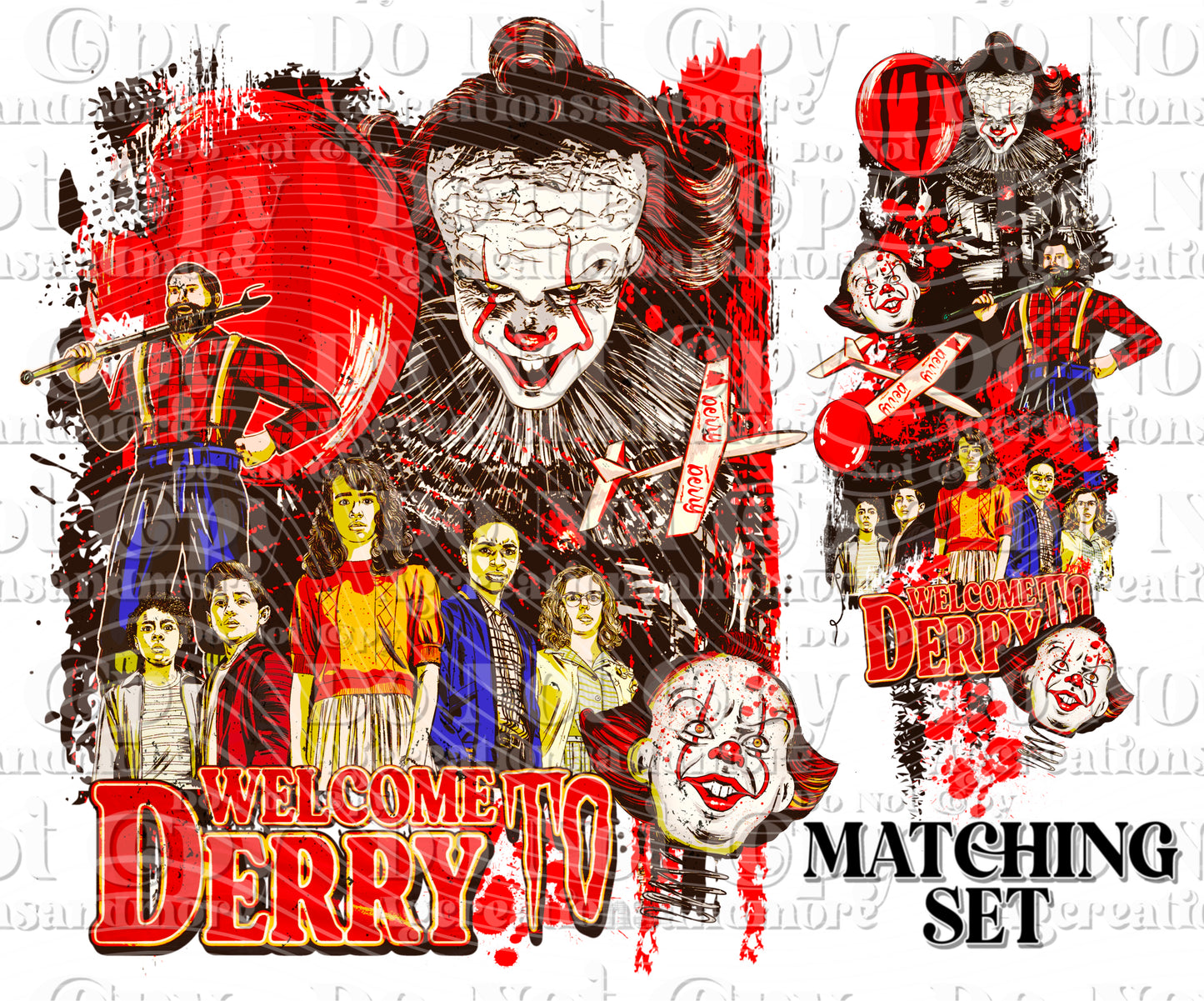 Derry set Digital Download PNG