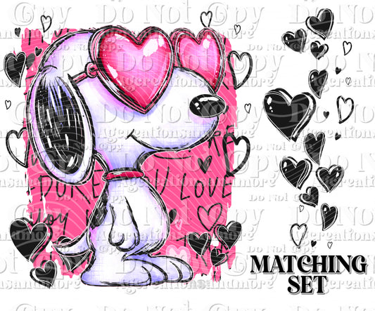 Snoop black hearts sleeve set Digital Download