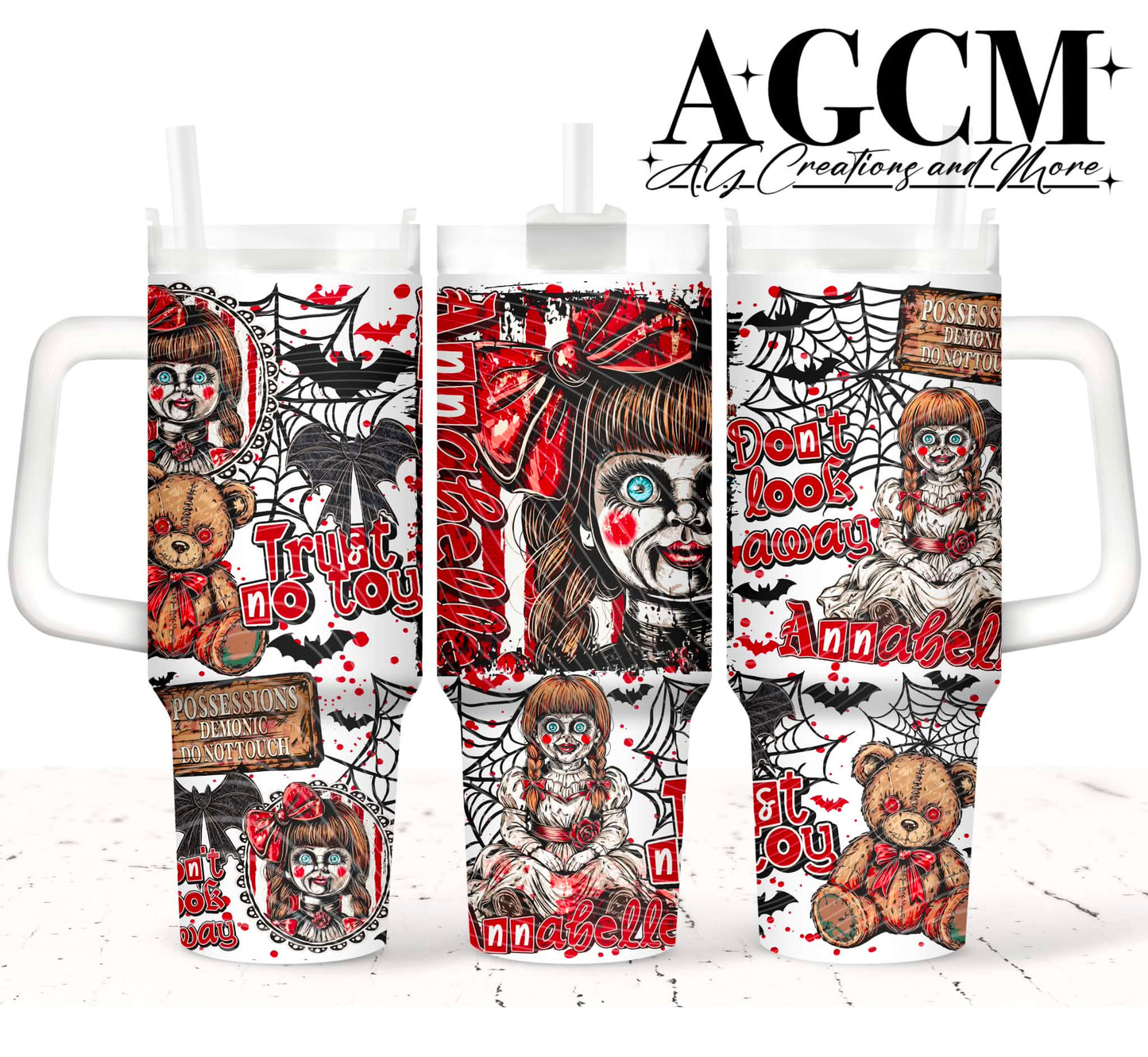 Spooky Doll 40oz Tumbler Digital