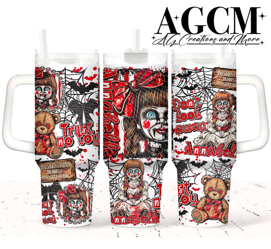 Spooky Doll 40oz Tumbler Digital