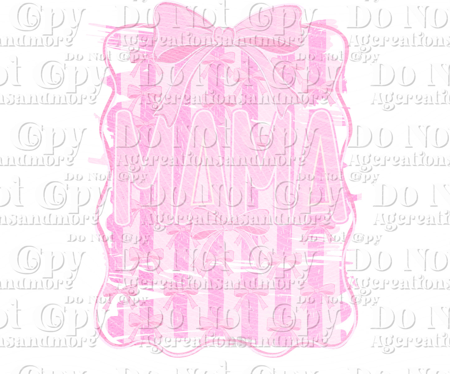 Girly pink Mama Digital Download