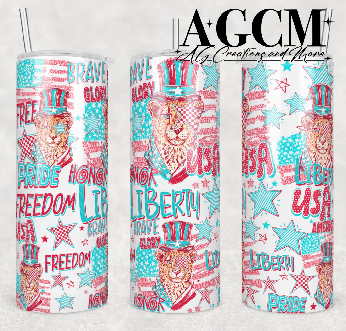 Freedom red 20oz Tumbler Design | Instant PNG Digital File