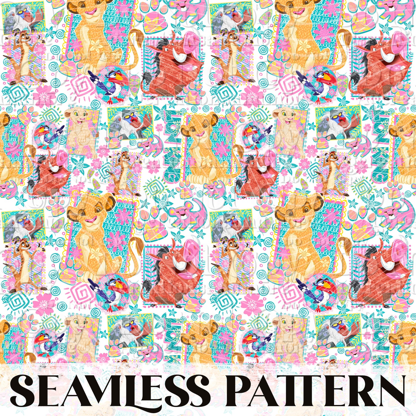 Pride rock Seamless Pattern PNG