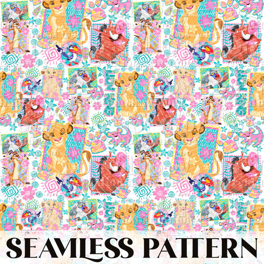 Pride rock Seamless Pattern PNG