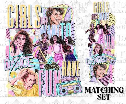 Girls just want to have fun Digital Download png design