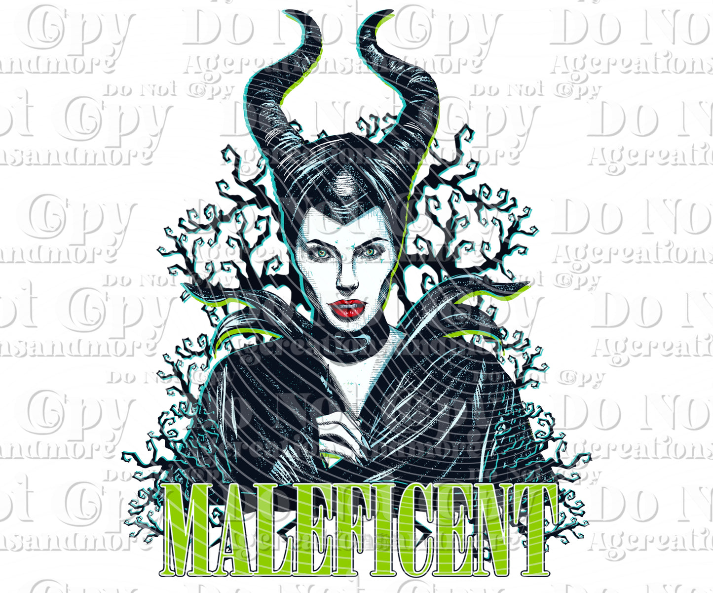 Green villain, digital download PNG