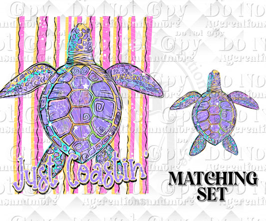 Just Coastin’ set Digital Download png design