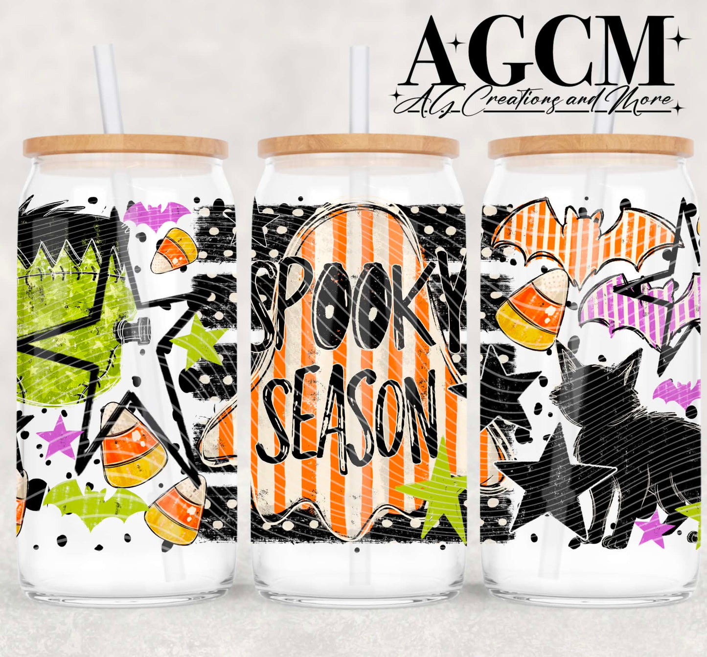 Spooky Season 16oz Libby wrap PNG