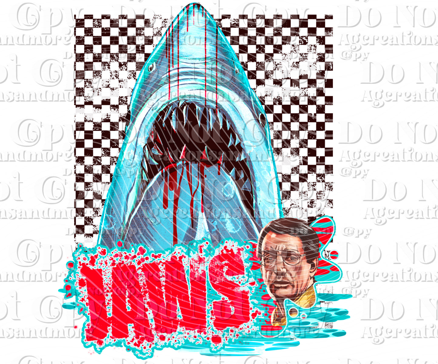 Checker 1975 Shark Digital Download PNG