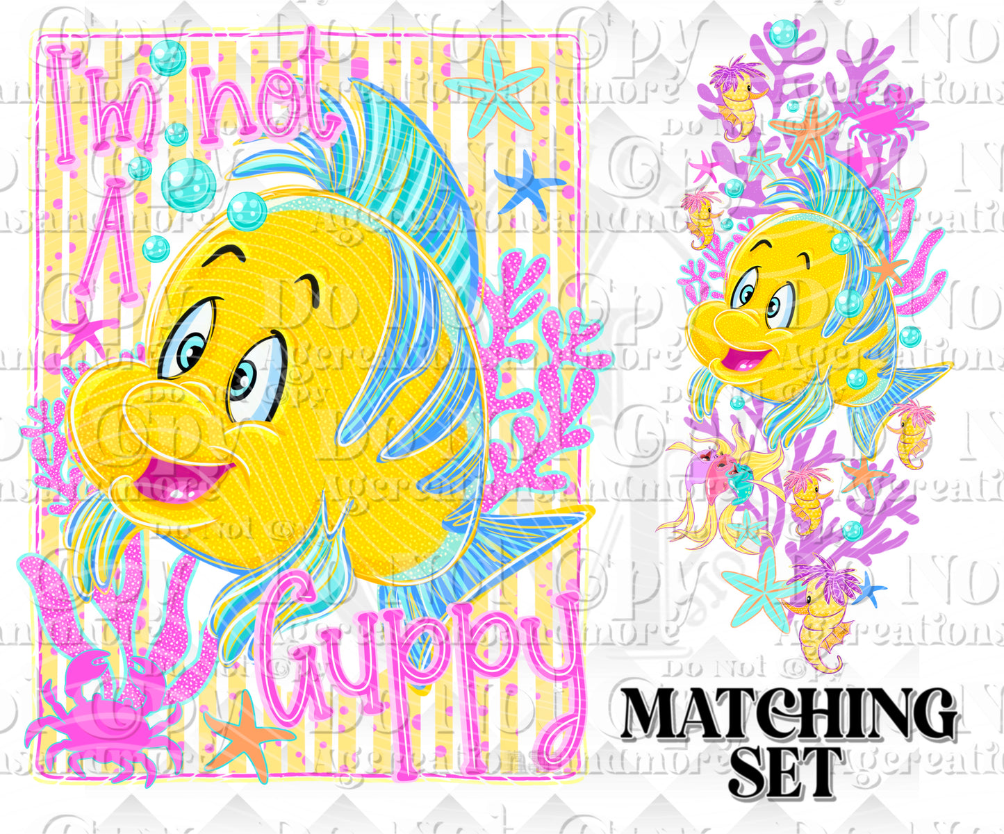 LM yellow fish  Digital Download png design