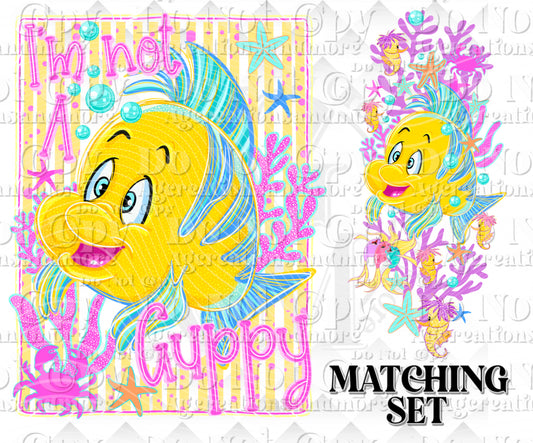 LM yellow fish  Digital Download png design