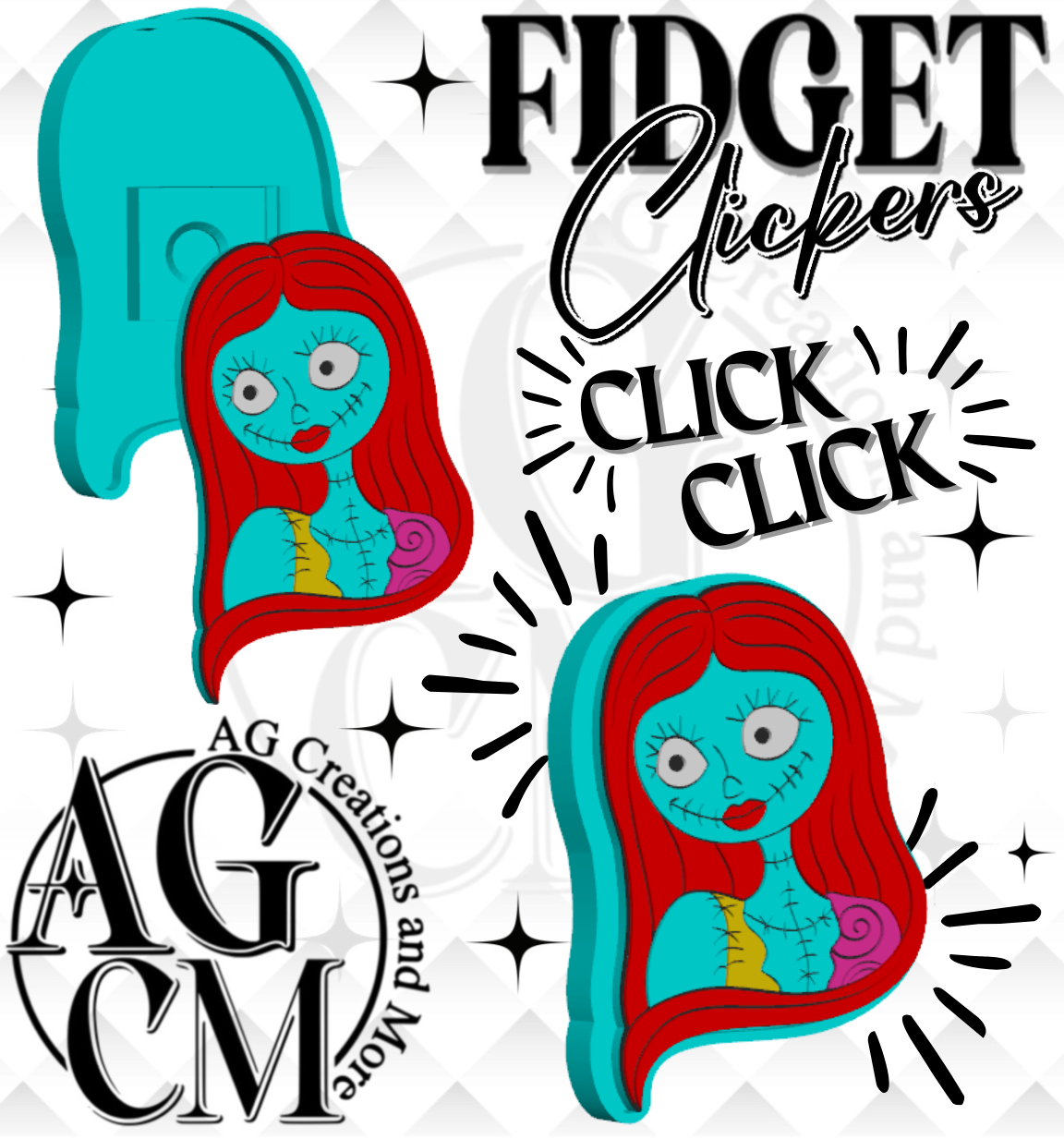 Sal NBC 3D Fidget Clickers STL / 3MF Files