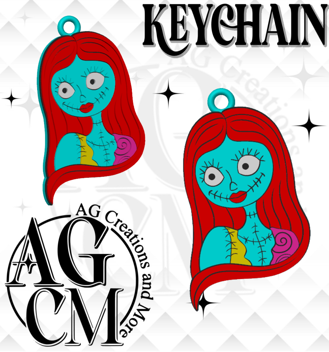 Sal NBC 3D Keychain STL / 3MF Files