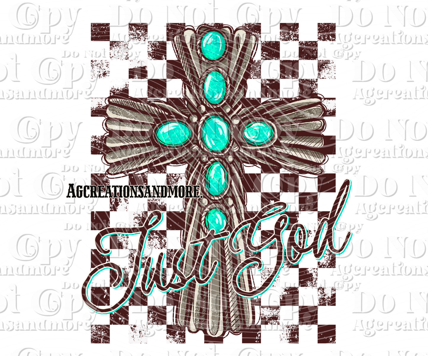 Just God Digital Download PNG