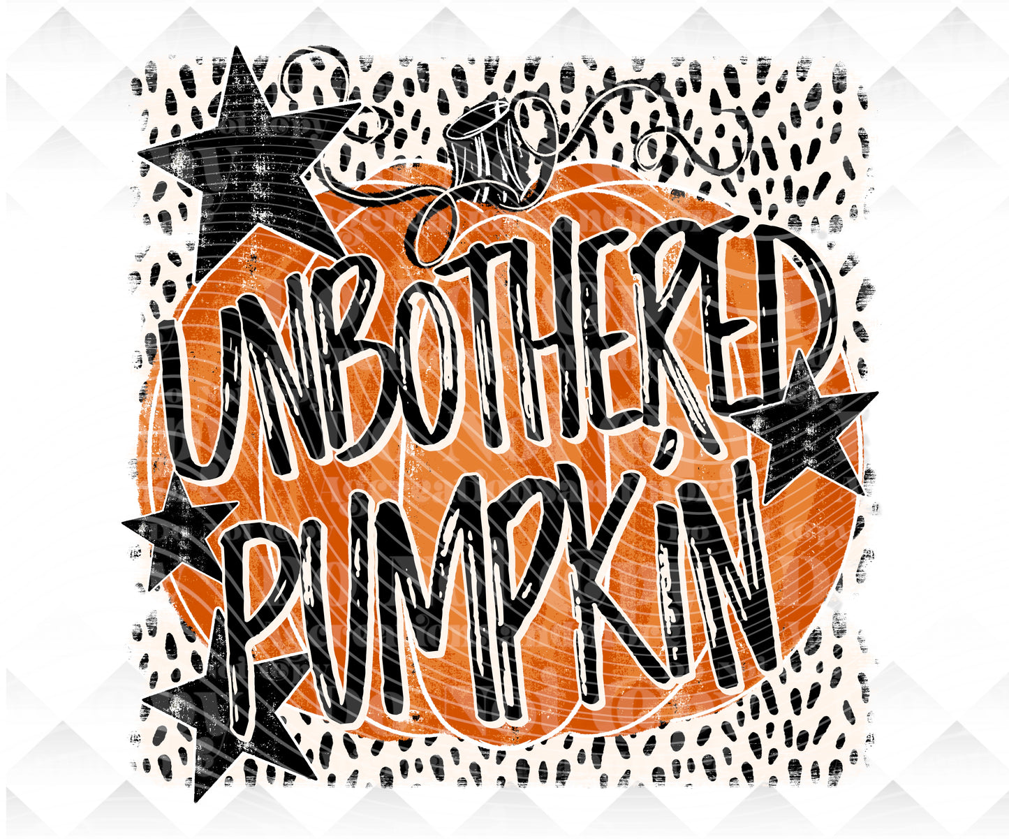Unbothered Pumpkin Download png design