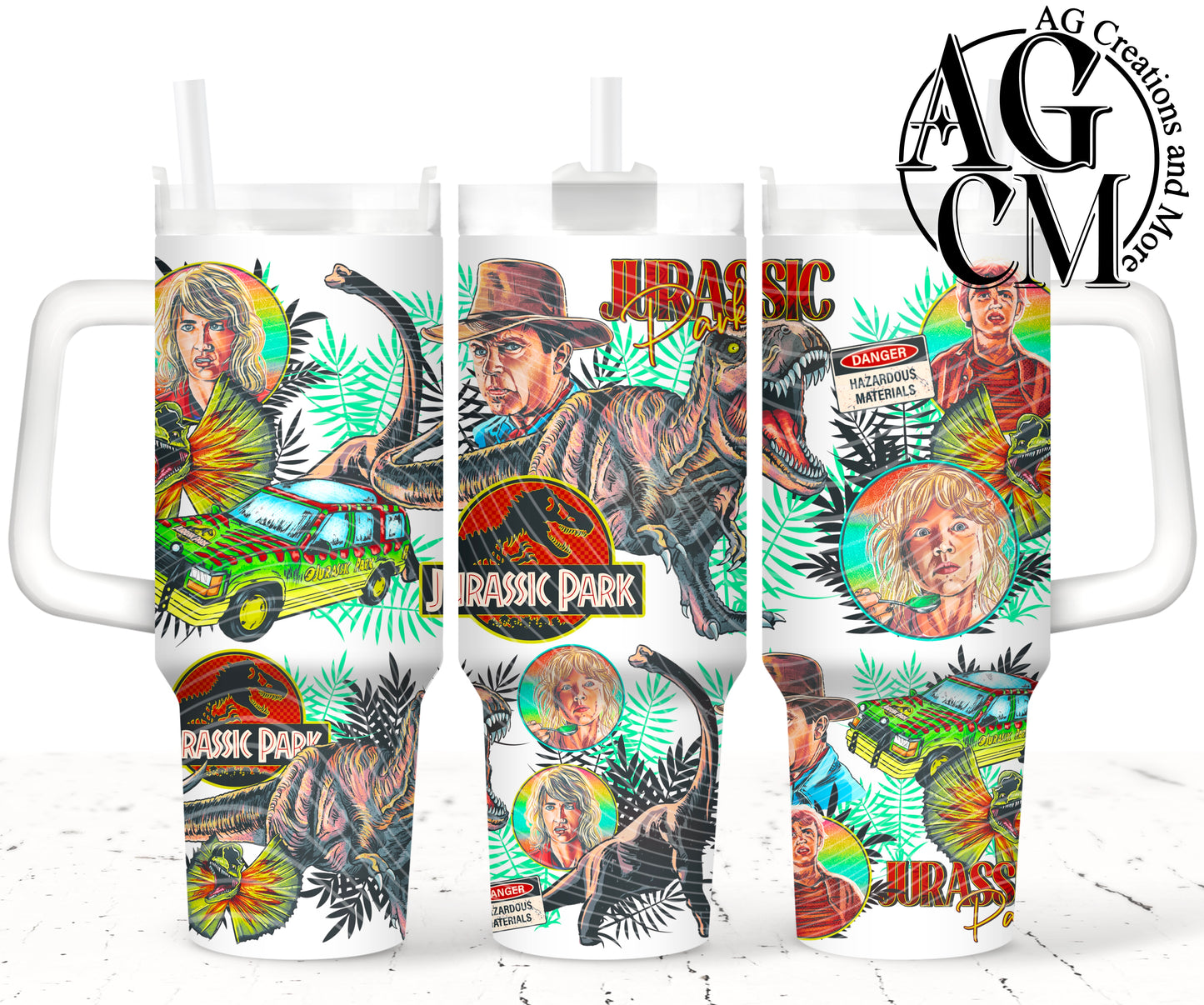 1993 Dinosaurs 40oz Tumbler Digital Png