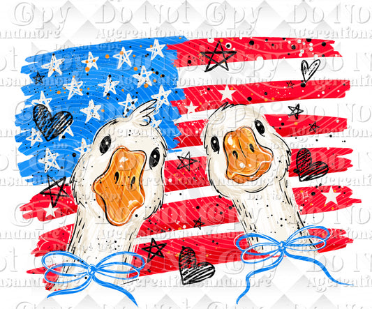 American geese chickens Digital Download png design
