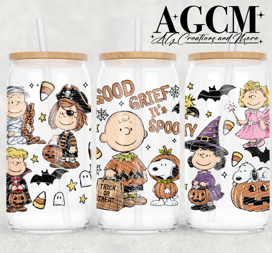 Good grief it’s spooky season 16oz Libby wrap PNG