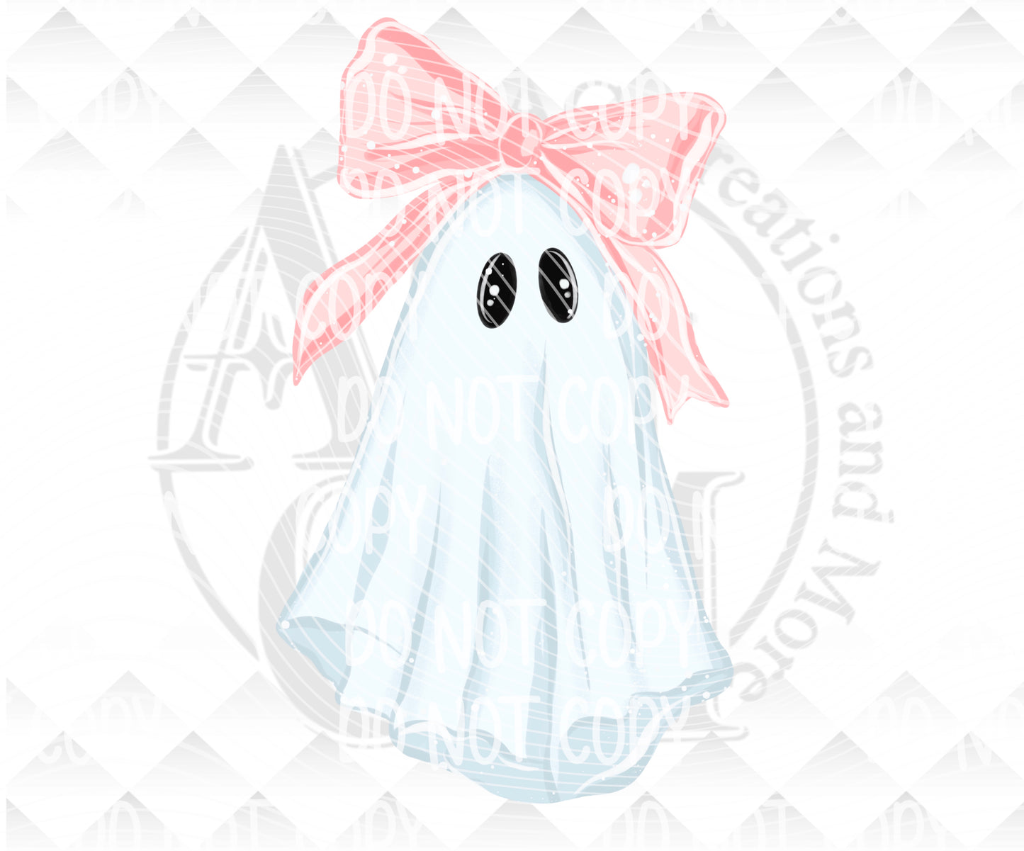 Floral ghost Digital Download png design