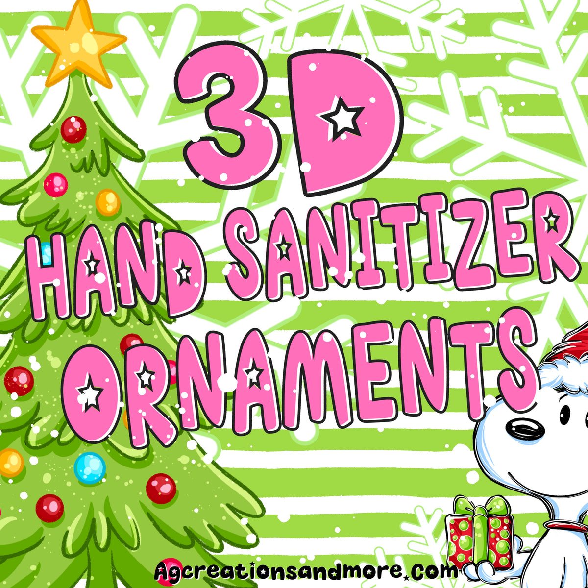 3D Christmas In July Hand Sanitizer / Christmas ornaments
