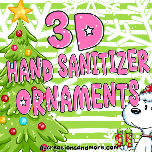 3D Christmas In July Hand Sanitizer / Christmas ornaments