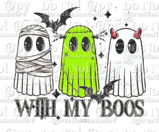 With my boos Digital Download PNG