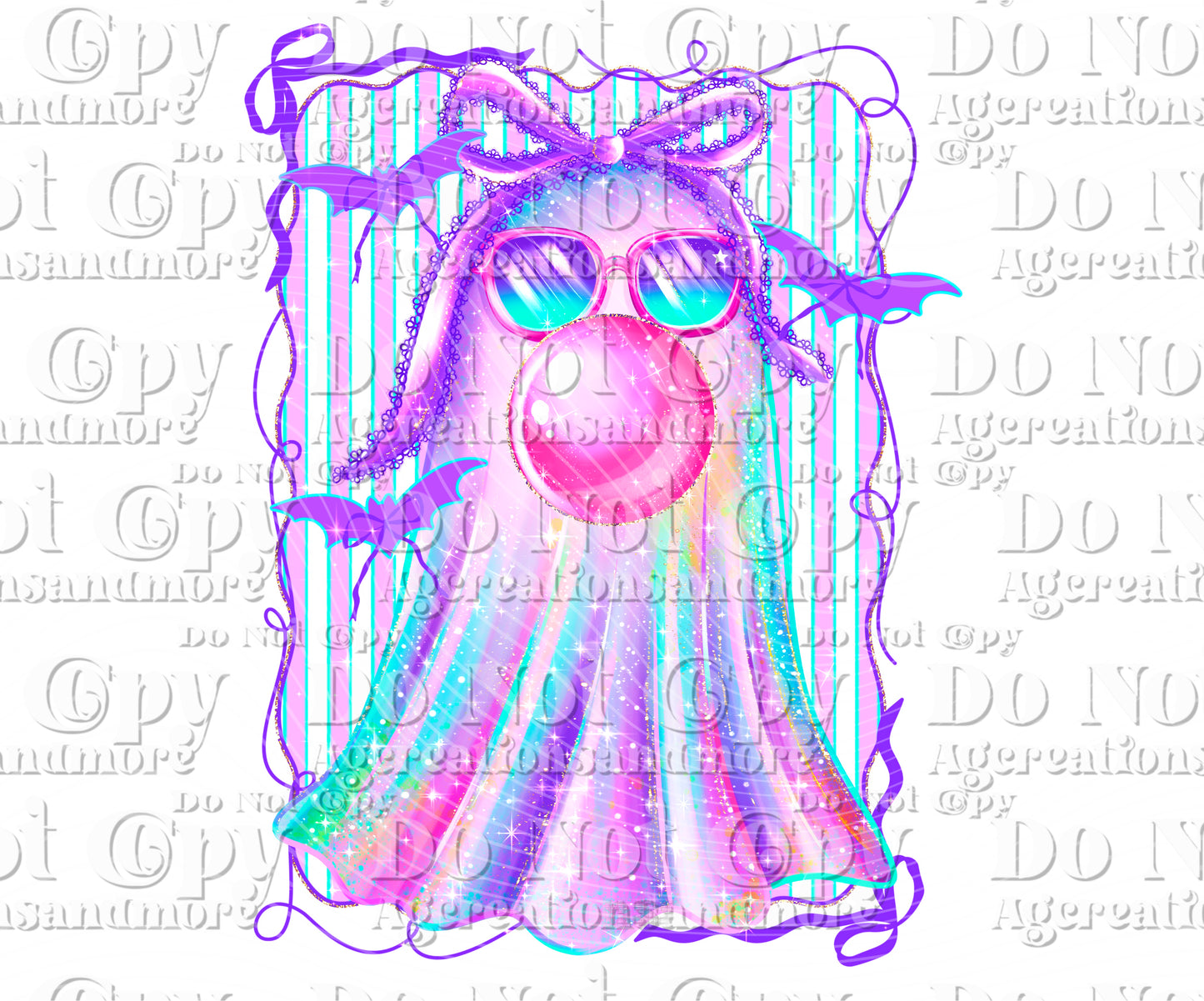 Colorful boo Digital Download PNG