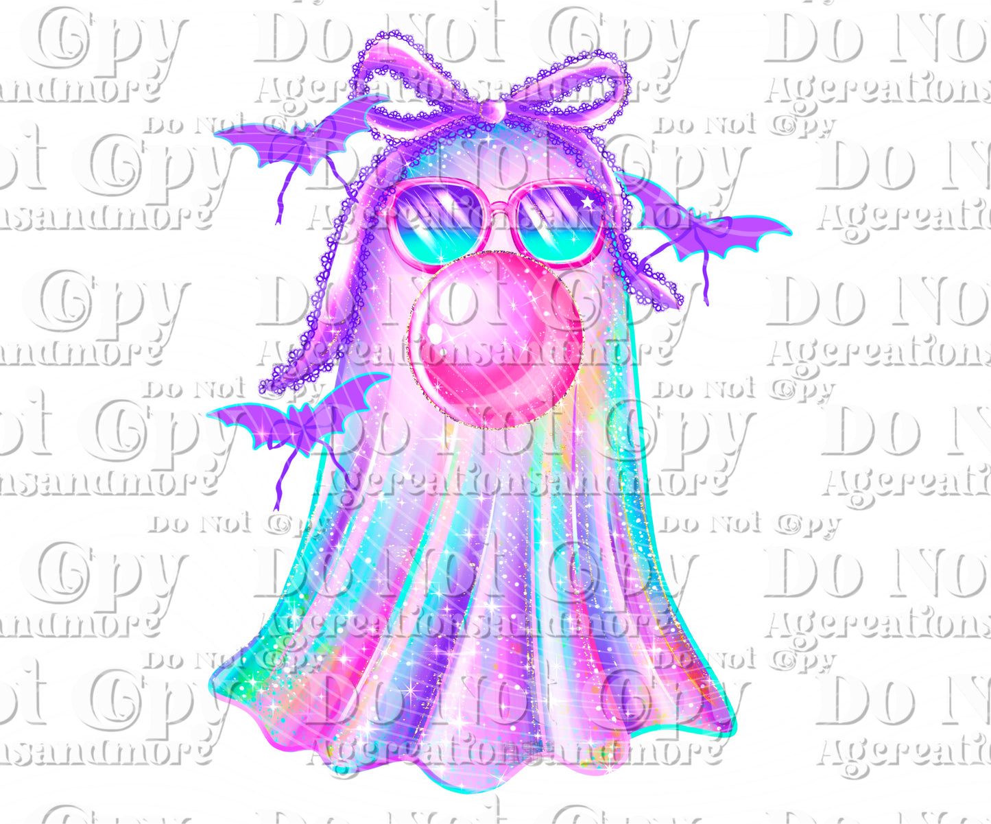 Colorful boo no bg Digital Download PNG