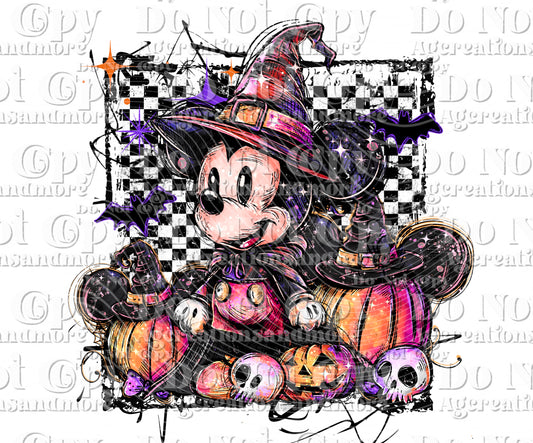 Halloween wizard Digital Download PNG