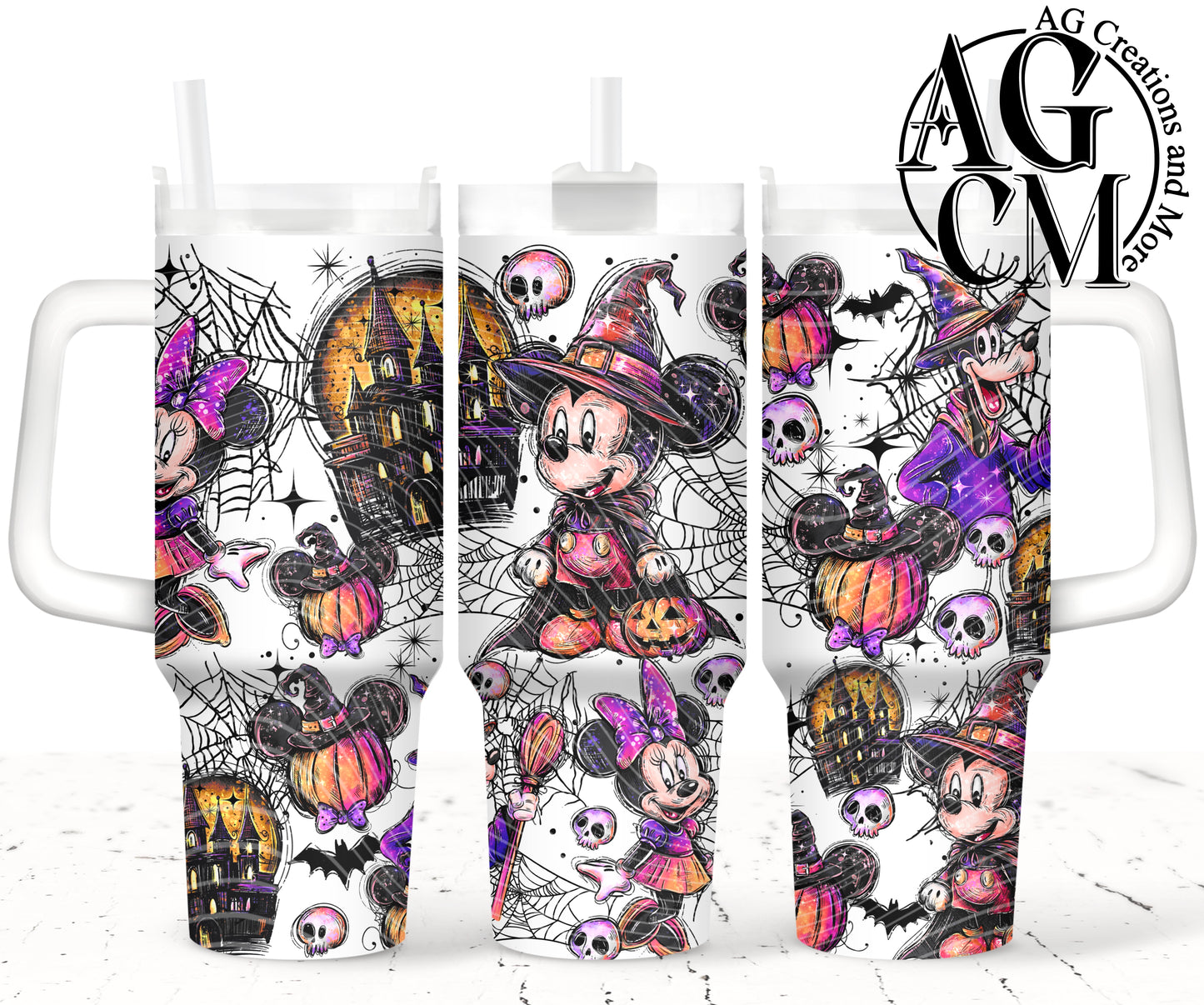Halloween mouse 40oz Tumbler Digital Png