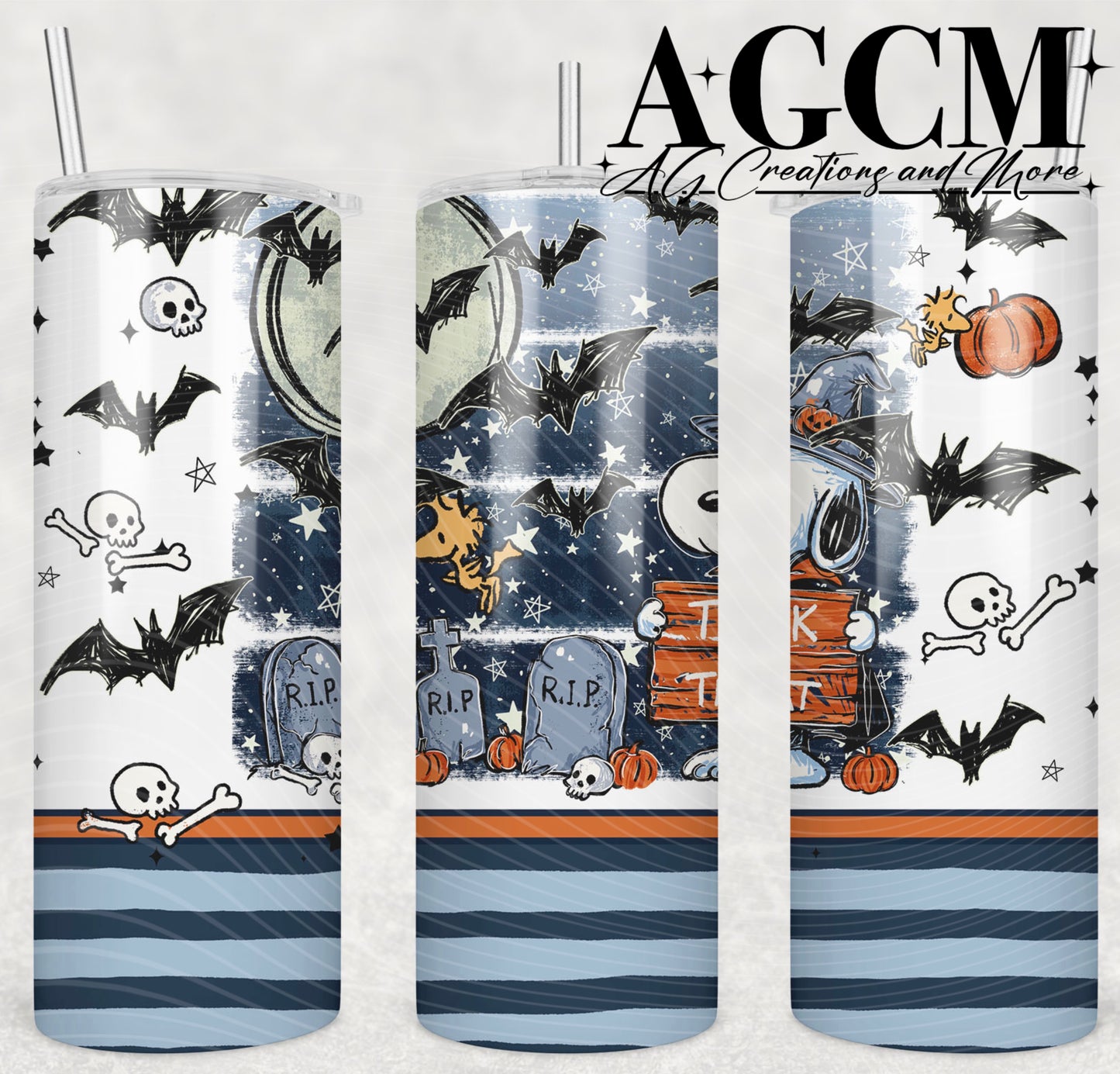 Trick or treat pup 20oz Tumbler Design | Instant PNG Digital File
