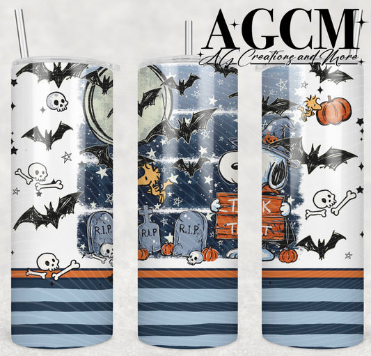 Trick or treat pup 20oz Tumbler Design | Instant PNG Digital File