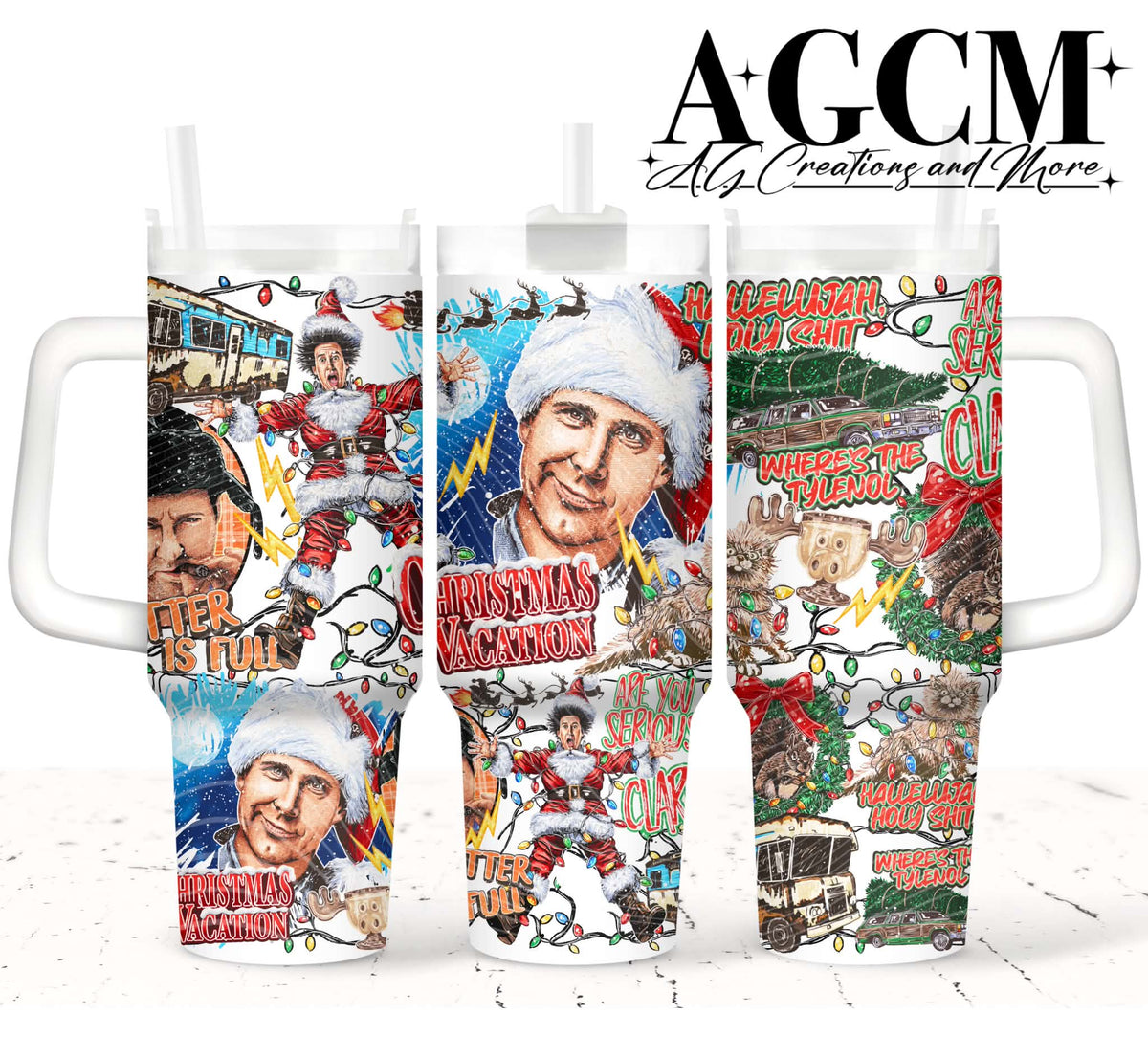 Christmas 40oz Tumbler Digital