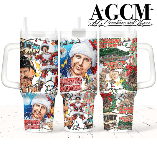 Christmas 40oz Tumbler Digital