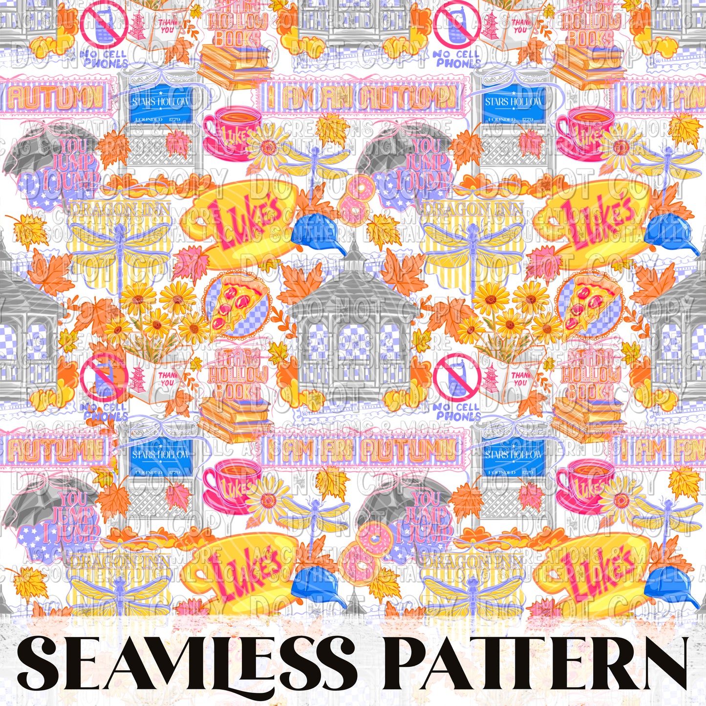 Stars hollow Seamless Pattern PNG