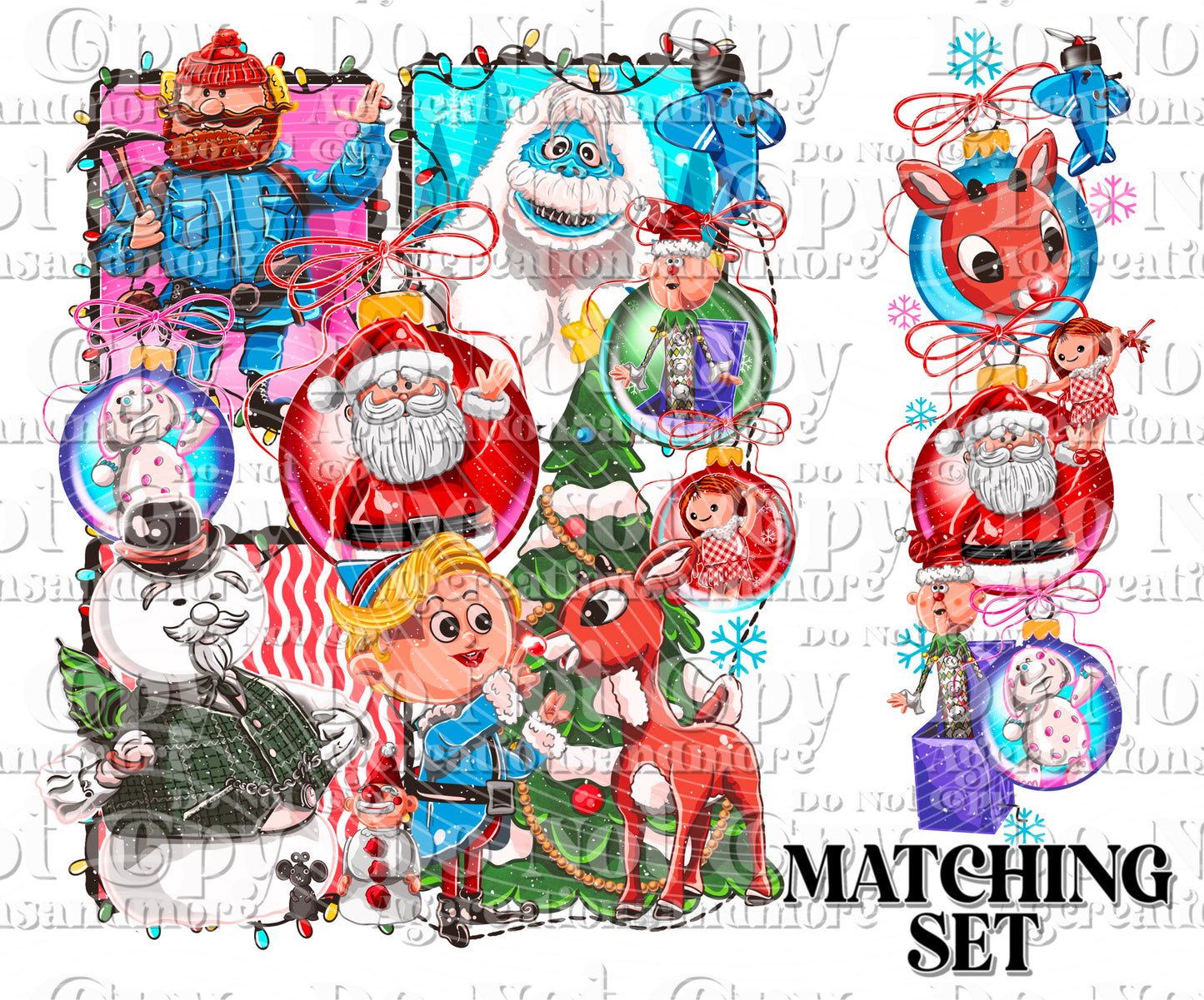 No name Red Nosed Set Digital Download PNG