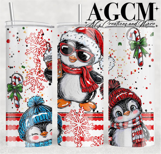 Penguin 20oz Tumbler Design | Instant PNG Digital File