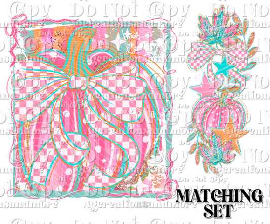 Selfie pumpkin set Digital Download PNG