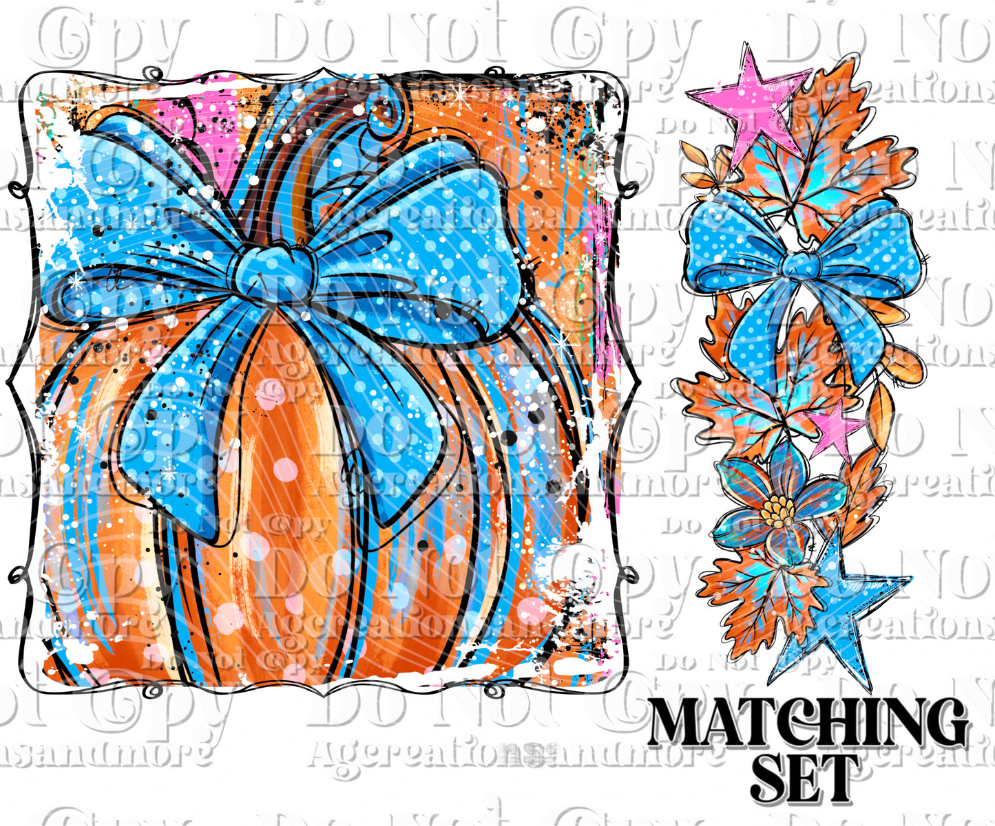 Selfie pumpkin set Digital Download PNG