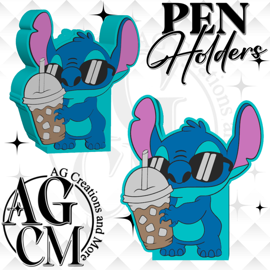 Blue Guy Coffee 3D Pen Holders (wholesale)