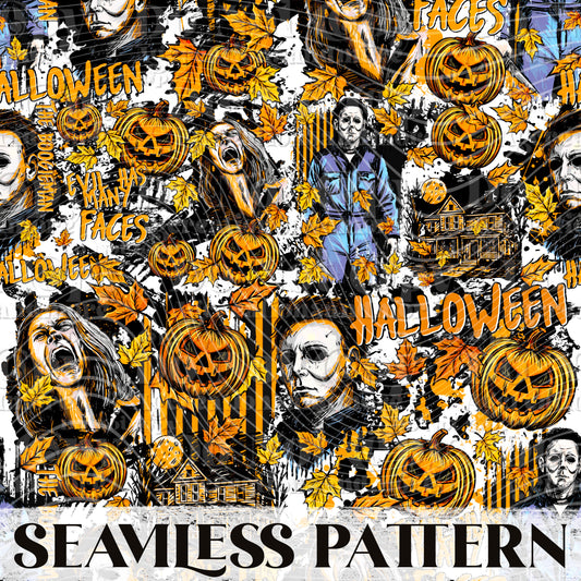 Boogie man Seamless Pattern PNG