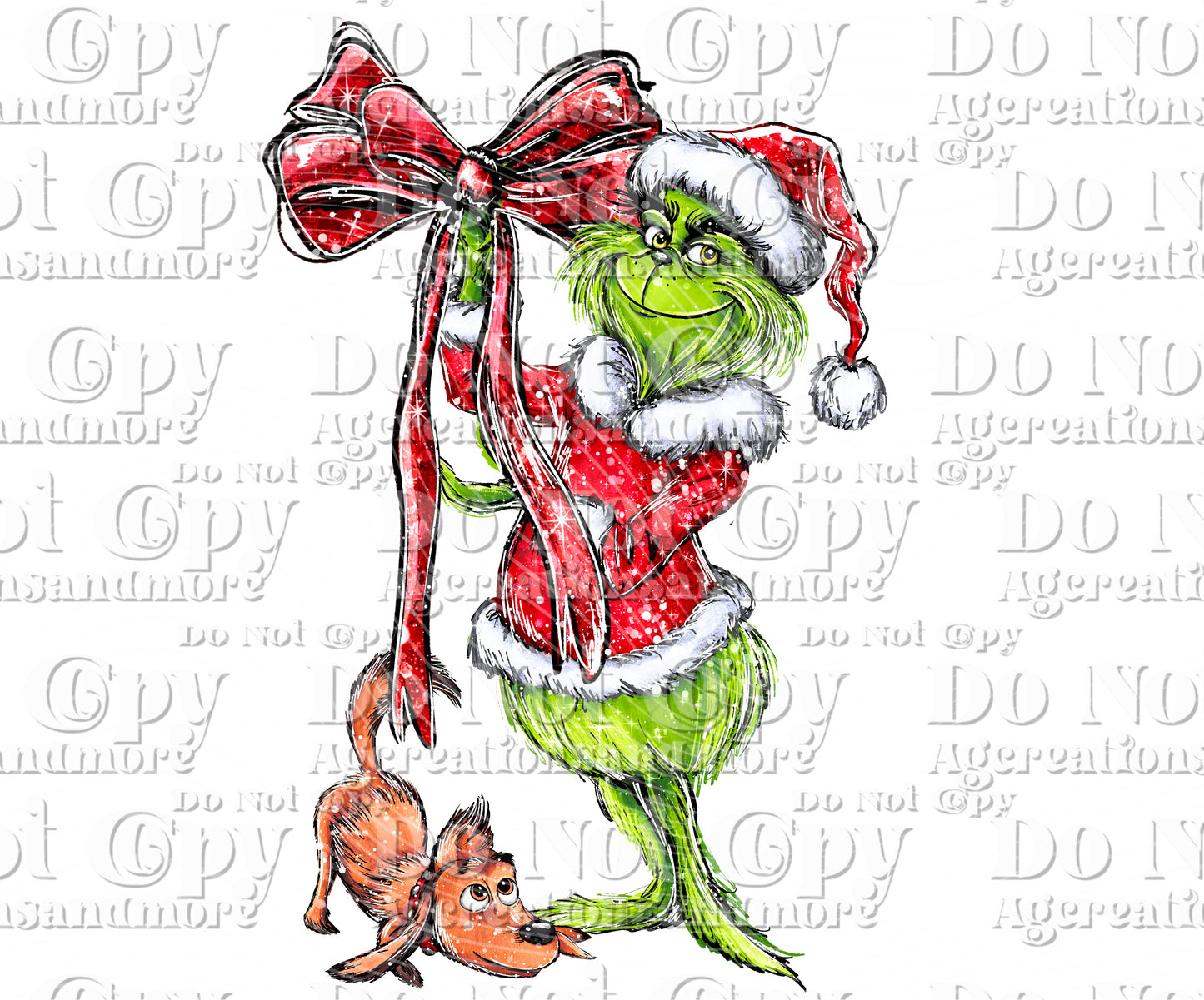 Christmas green coquette bow max Digital Download PNG