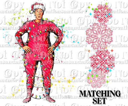 Kris Kringle set Digital Download PNG