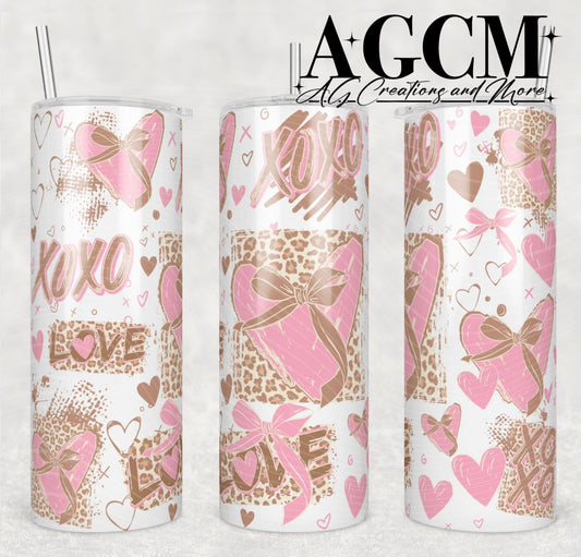 Cheetah Love  20 0z Tumbler Digital Download PNG