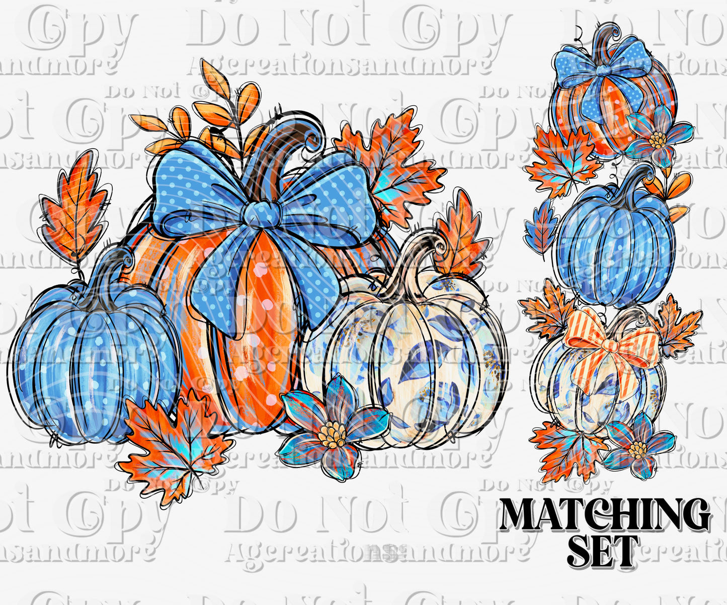 Pumpkin Spice V2 set Digital Download PNG