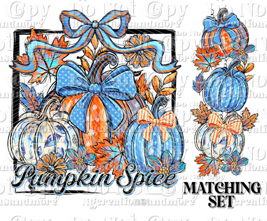 Pumpkin Spice  set Digital Download PNG