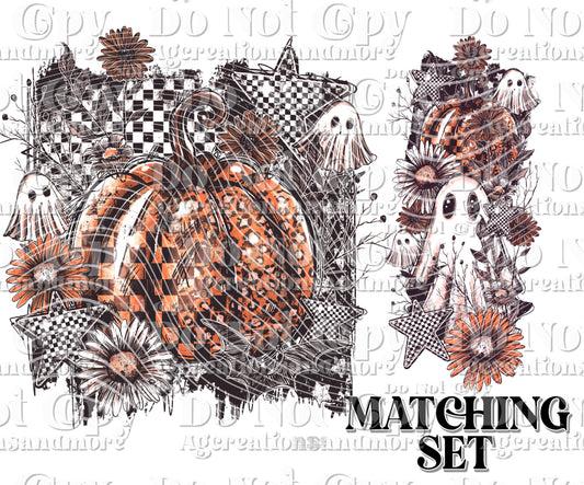 Floral Pumpkin Digital Download PNG