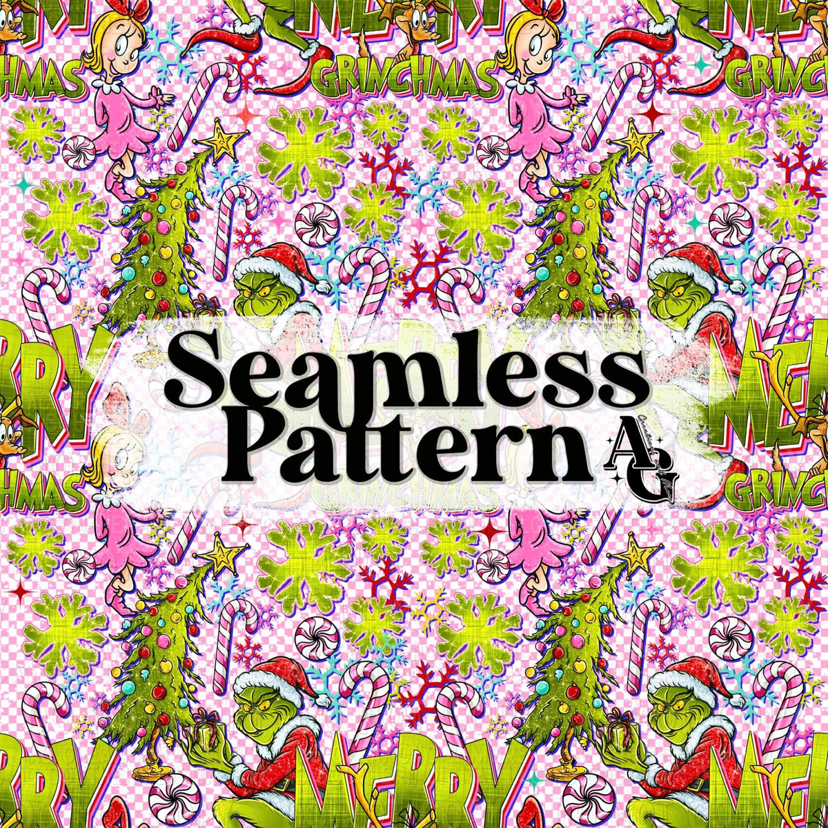 Pink Merry Seamless Pattern