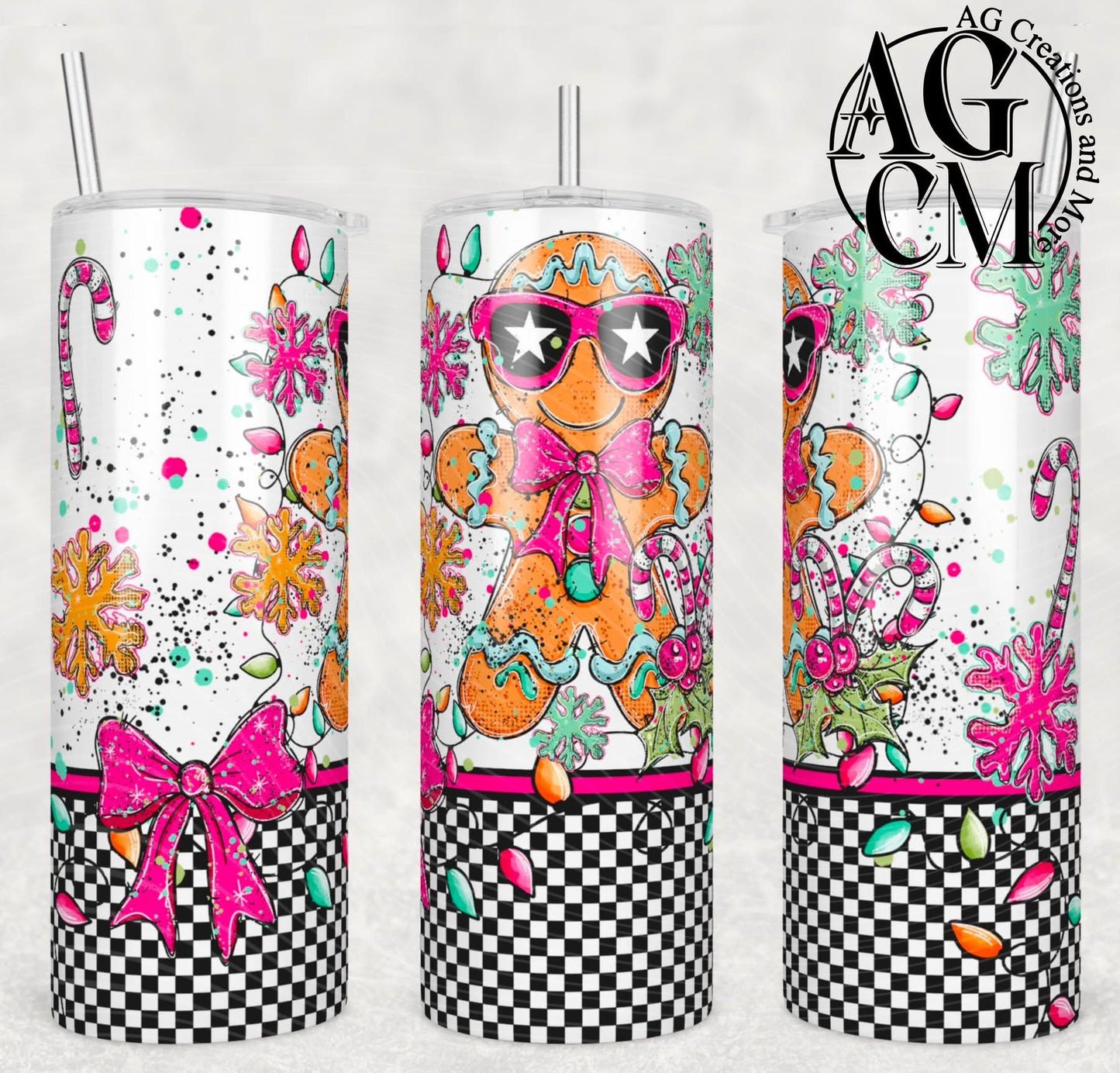 Gingerbread man 20oz Tumbler Digital Download PNG