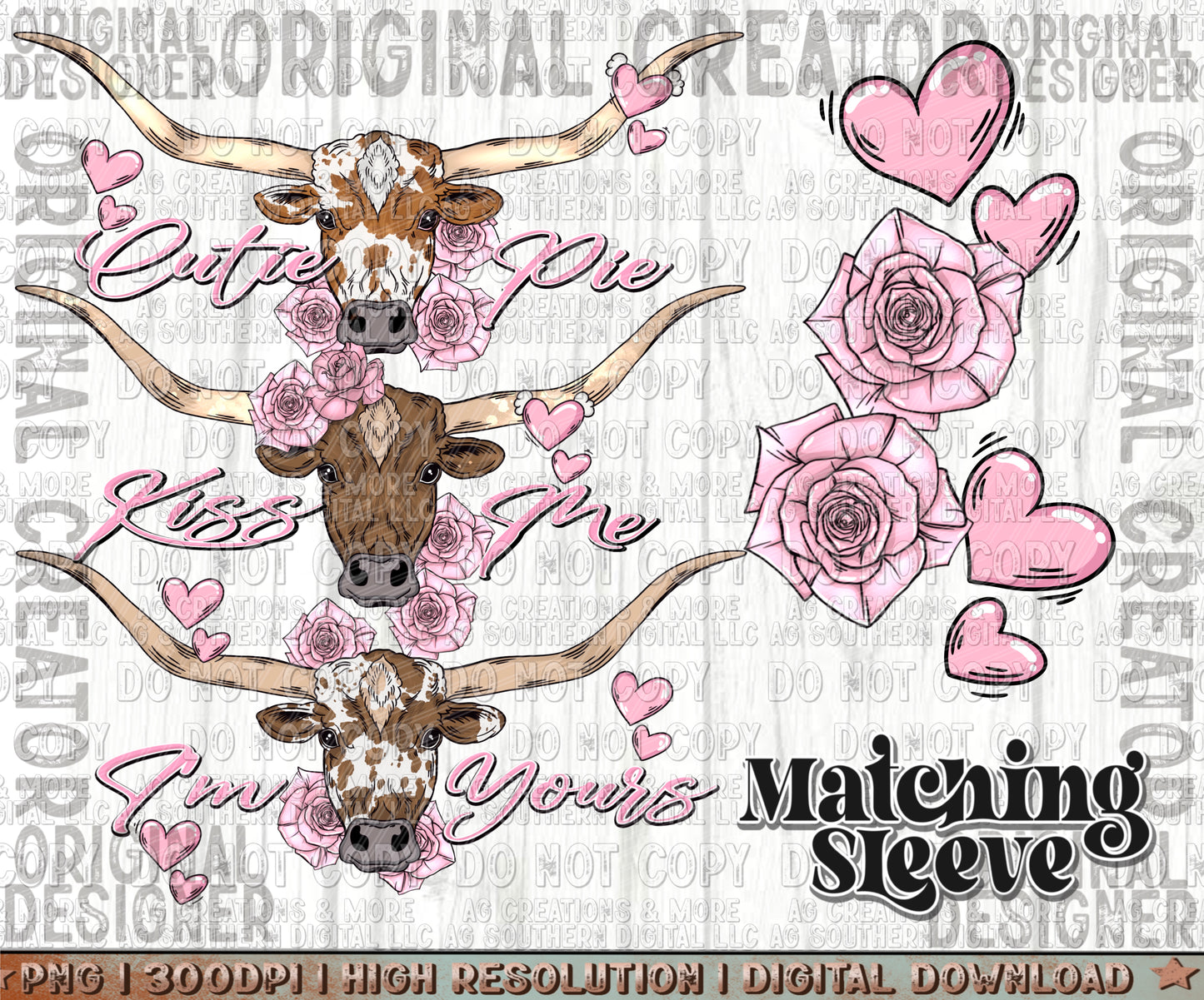 Longhorn Sleeve Set Digital Download